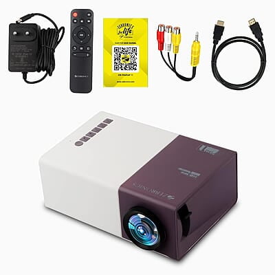 Zebronics Pixaplay 11 Portable LED Projector with FHD 1080p Support | 1500 Lumens | 150'' Large Screen | Dual Power Input,Built-in-Speaker, Remote Control and a Compact Design