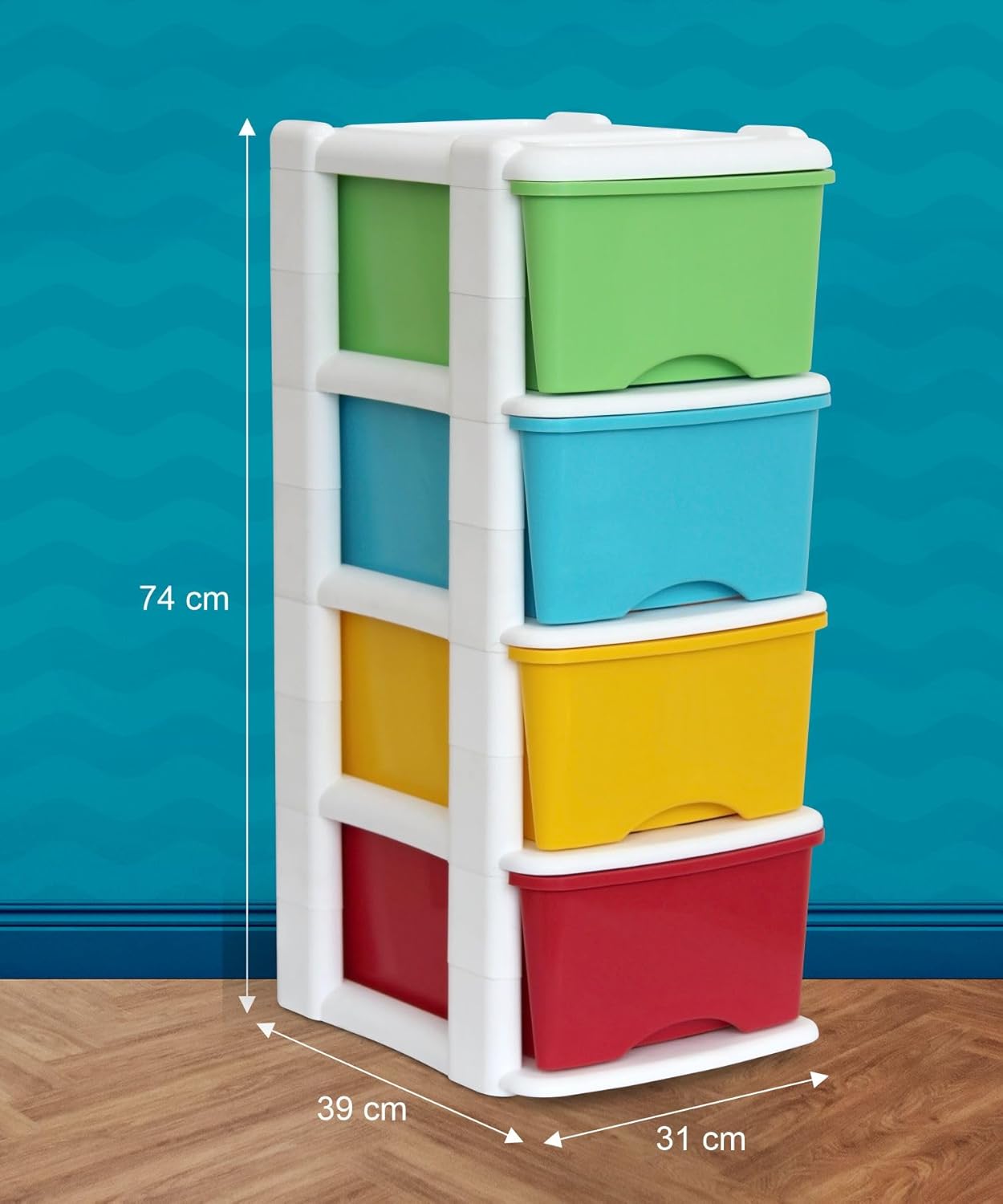 Signora ware Multipurpose Modular Drawer Big 4 Tier 12.8 Each Drawer