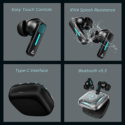 boAt Newly Launched Immortal Airspeed Pro Truly Wireless in- Ear Earbuds w/ 32dB ANC, Beast™ Mode with 40ms Latency, 40hrs Playback, 4 Mics with ENx™, Premium ID w/LEDs & ASAP™ Charge boAt Newly Launched Immortal Airspeed Pro Truly Wireless in- Ear Earbuds w/ 32dB ANC, Beast™ Mode with 40ms Latency, 40hrs Playback, 4 Mics with ENx™, Premium ID w/LEDs & ASAP™ Charge