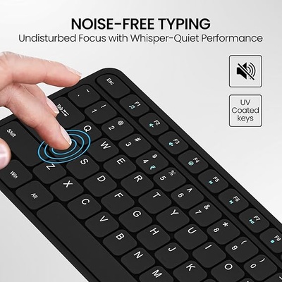 Portronics Ki-Pad 3 USB Wired Keyboard with Large Keycaps, Noise-Free Typing, Fn Multimedia Hotkeys, Full-Size Layout with Num Pad, Ergonomic Design, 1.5m USB Cable, for Laptop, PC, Mac Portronics Ki-Pad 3 USB Wired Keyboard with Large Keycaps, Noise-Free Typing, Fn Multimedia Hotkeys, Full-Size Layout with Num Pad, Ergonomic Design, 1.5m USB Cable, for Laptop, PC, Mac