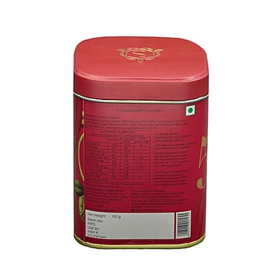 SMOOR Premium Chocolate Coated Strawberry Dragees 55% Cocoa Creamy Dark Couverture Chocolate Covered Strawberries 100g