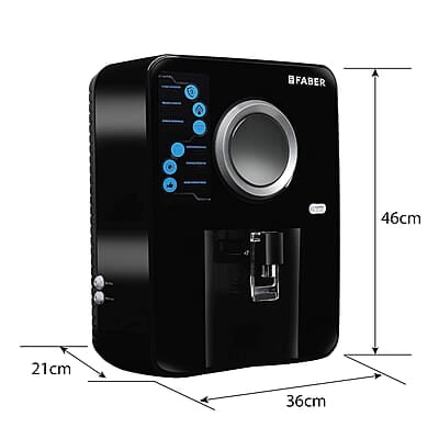 Faber Altroz (RO+UV+UF+MAT) with Heavy Duty Membrane Upto 3000 TDS Water Purifier, Black, 10 Liter Faber Altroz (RO+UV+UF+MAT) with Heavy Duty Membrane Upto 3000 TDS Water Purifier, Black, 10 Liter