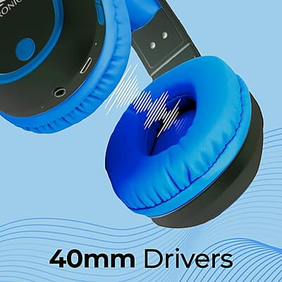 ZEBRONICS Thunder Bluetooth 5.3 Wireless Over ear Headphones with 60H Backup, Gaming Mode, Dual Pairing, ENC, AUX, Micro SD, Voice Assistant, Comfortable Earcups, Call Function