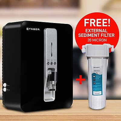 Faber Neutron Plus RO+ UV + UF + Copper Guard with pH Enhancer, 10lts, 9 Stage Purification. Suitable Upto 2500 TDS