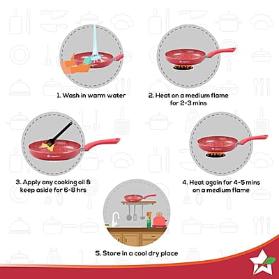 Wonderchef Royal Velvet 24 cm Non-Stick Fry Pan 3 mm 1.8 litres Wonderchef Royal Velvet 24 cm Non-Stick Fry Pan 3 mm 1.8 litres