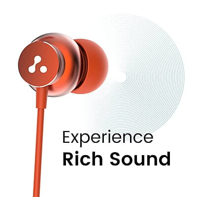 Ambrane Stringz 38 Wired Earphones with Mic, Powerful HD Sound with High Bass, Tangle Free Cable, Comfort in-Ear Fit, 3.5mm Ambrane Stringz 38 Wired Earphones with Mic, Powerful HD Sound with High Bass, Tangle Free Cable, Comfort in-Ear Fit, 3.5mm