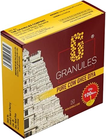 GRANULES Ghee Diya for Puja  100 Pieces  (pack of 1)