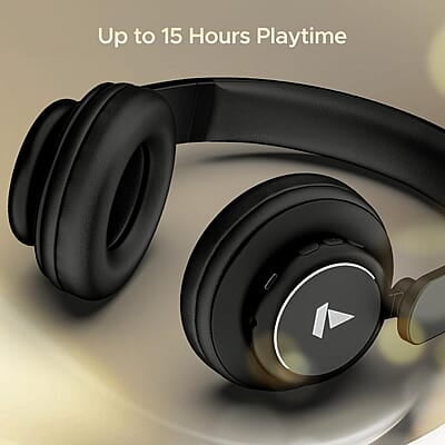 boAt Rockerz 450 Bluetooth On Ear Headphones with Mic, Upto 15 Hours Playback, 40MM Drivers, Padded Ear Cushions, Integrated Controls and Dual Modes