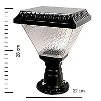SQUARE SHED BIG SIZE MODEL GATE / garden light all colours available in light -white/ warm white/ yellow/ rgb