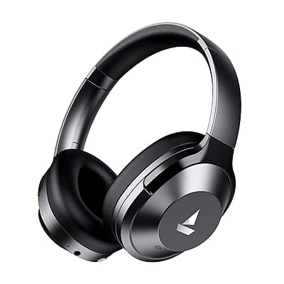 boAt Nirvana 751 ANC w/Hybrid Active Noise Cancelling, Up to 65 Hours Playtime, ASAP Charge, Ambient Sound Mode, Immersive Sound, Carry Pouch Bluetooth Wireless Over Ear Headphones