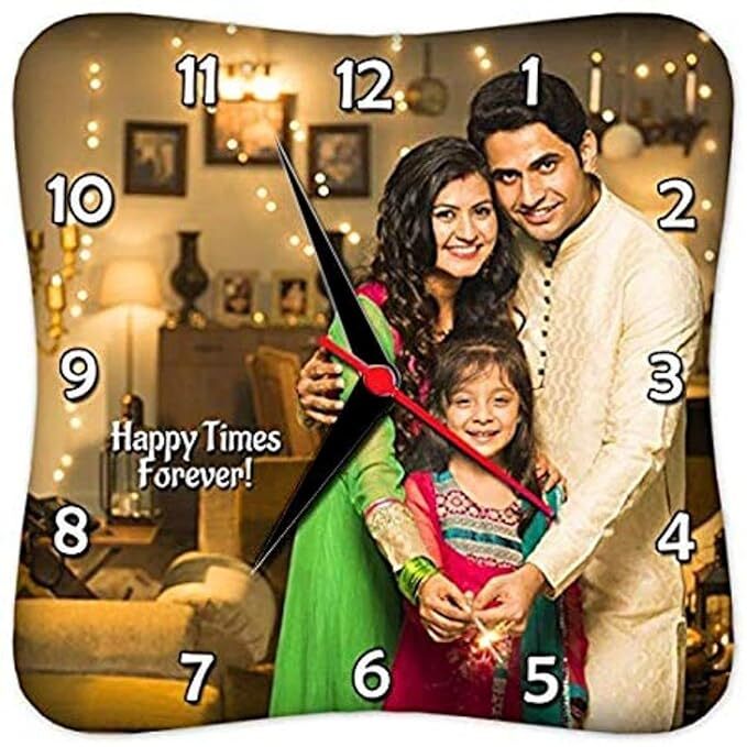 Sublimation Printed Wall Clock Customized, Personalized Clocks Multicolour 10 X 10 Inches - Analog Sublimation Printed Wall Clock Customized, Personalized Clocks Multicolour 10 X 10 Inches - Analog