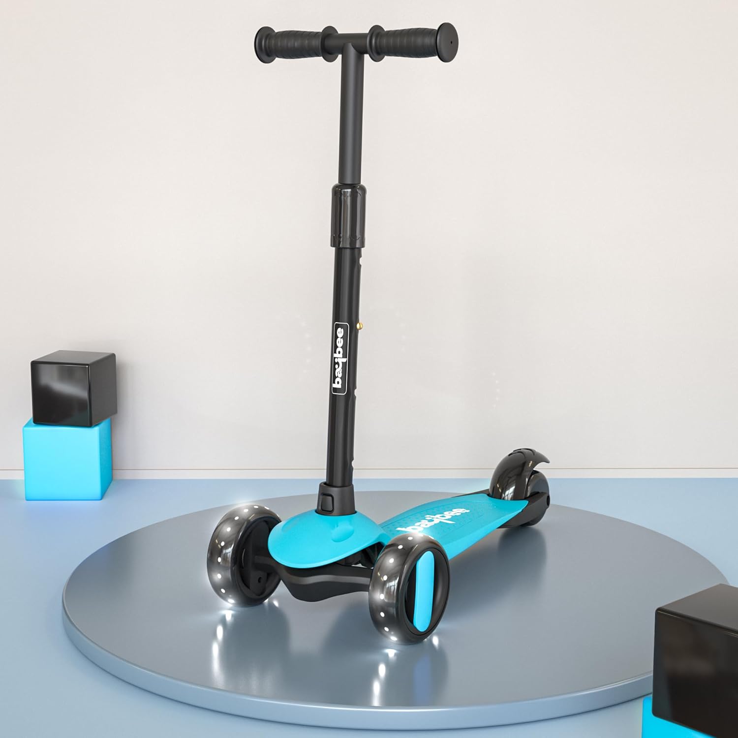 Baybee Alpha Glide Kick Scooter for Kids - Light Blue