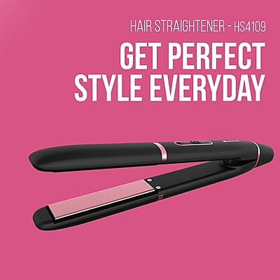 Havells HS4109 Floating Ceramic Plates Hair Straightener; with Advance PTC Heating Element