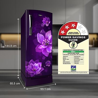 Whirlpool 207 L 3 Star Icemagic Pro Inverter Direct-Cool Single Door Refrigerator