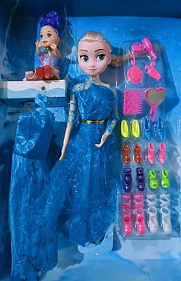 Beautiful Frozen Moveable Arms & Legs Doll Toy for Girls with Dress and Fashion Accessories Beautiful Frozen Moveable Arms & Legs Doll Toy for Girls with Dress and Fashion Accessories