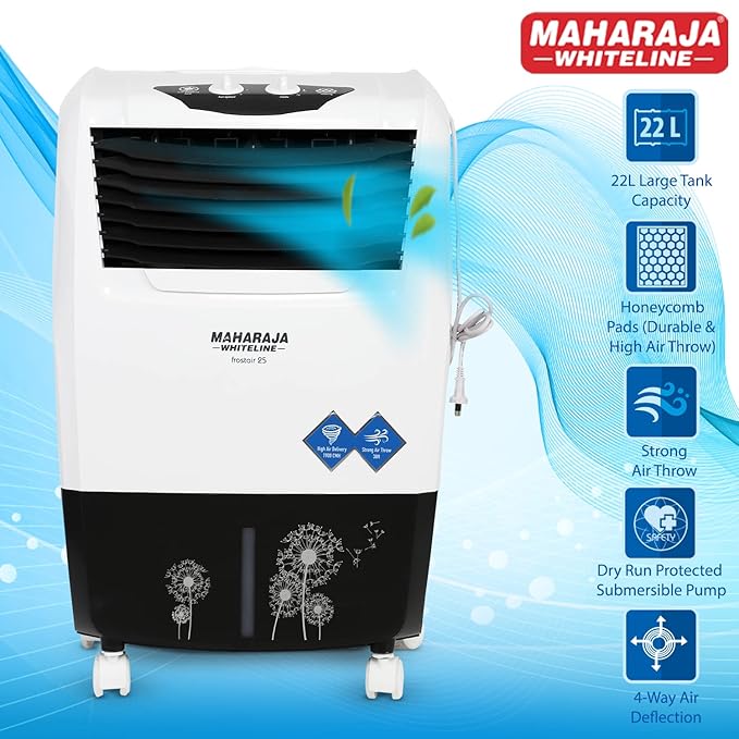 Maharaja White line Frost Air 25 Air Cooler, 22 Liter, Maharaja White line Frost Air 25 Air Cooler, 22 Liter,