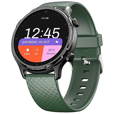 Fitshot 1.32" Round CosmicDisplay 360 * 360 High Resolution with BT Calling Smartwatch, 100+ Sports Mode with IP68, Sp02 Tracking, 100+ Watch Faces, AI Voice Assistant