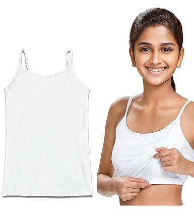 Padded Tank Top For Teens | Flat Padding Covers Nipple Buds | Perfect To Wear Under School Uniform Padded Tank Top For Teens | Flat Padding Covers Nipple Buds | Perfect To Wear Under School Uniform