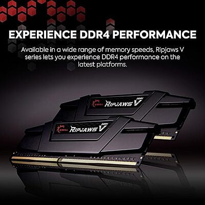 G.SKILL Ripjaws V 32GB (1 * 32GB) DDR4 3200 MHz CL16-18-18-38 1.35V Desktop Memory RAM - F4-3200C16S-32GVK