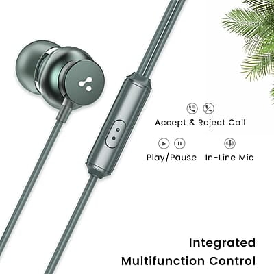 Ambrane Stringz 38 Wired Earphones with Mic, Powerful HD Sound with High Bass, Tangle Free Cable, Comfort in-Ear Fit, 3.5mm Ambrane Stringz 38 Wired Earphones with Mic, Powerful HD Sound with High Bass, Tangle Free Cable, Comfort in-Ear Fit, 3.5mm