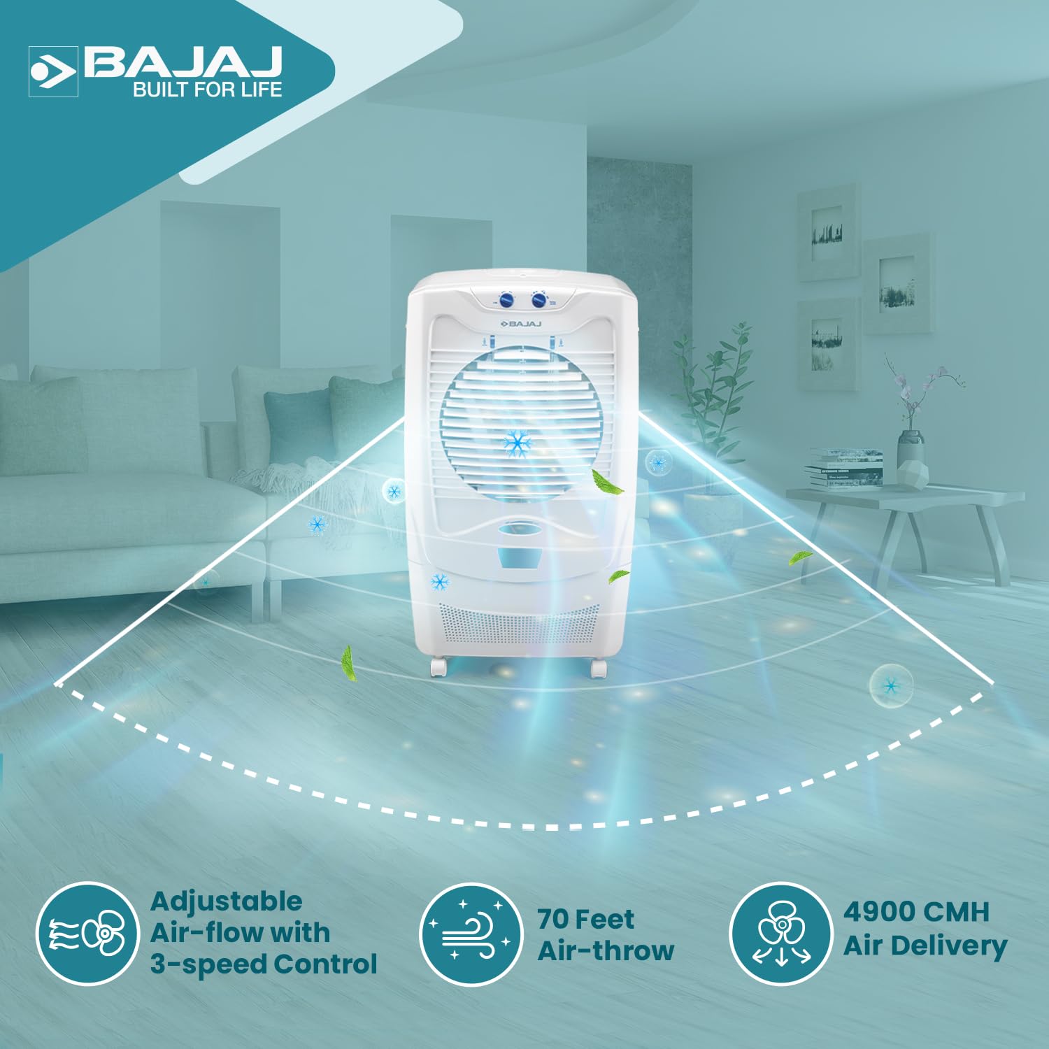 Bajaj IVORA LED Panel 12W NDL Square