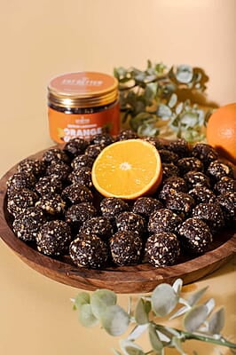 EAT BETTER CO - Better Laddoos - Orange & Chocolate - Delicious Sugar-Free Laddoos | Energy-Bar Replacement | Dry-Fruit Laddoo | High Protein And Instant Energy - Pack Of 20 - 200 Gm