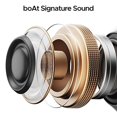 boAt Airdopes 311 Pro w/Up to 50 HRS Playtime, ASAP Charge(10min=150 Mins), Dual Mics w/ENx Tech, Transparent ID, 50 ms Low-Latency Beast Mode, IPX4 Truly Wireless in Ear Earbuds