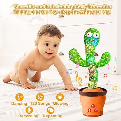 Dancing Cactus Plush Toy USB Charging,Sing 120pcs Songs Dancing Cactus Plush Toy USB Charging,Sing 120pcs Songs