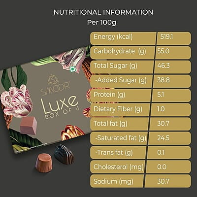 SMOOR Luxe Treat Gift Pack Special Occasions Box of 6 120gm, Pack Of 1 SMOOR Luxe Treat Gift Pack Special Occasions Box of 6 120gm, Pack Of 1