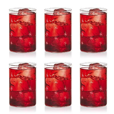 Borosil Vision Glasses Galaxy (Transparent, 350ml) Set of 6