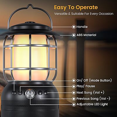 Portronics ilumi II 16W HD Sound Bluetooth Speaker With LED Lamp