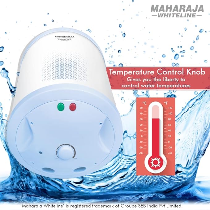 Maharaja Whiteline Warmist Neo Plus Water Heater/Geyser, 10 Liters
