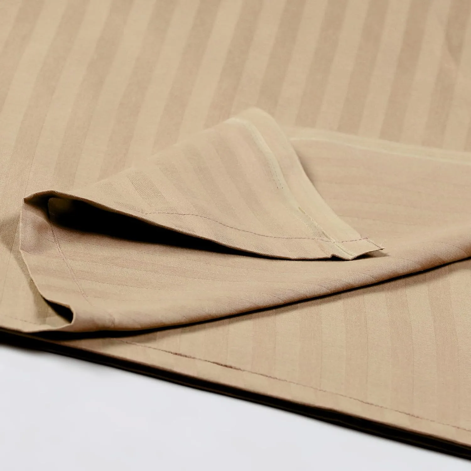 Duvet / Comforter Cover Glace Cotton 300 TC - Striped - Sand Beige Duvet / Comforter Cover Glace Cotton 300 TC - Striped - Sand Beige