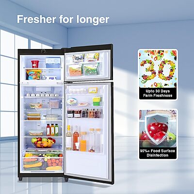 Godrej Edge 294 L 2 Star With 95%+ Food Surface Disinfection with Nano Shield TechnologyInverter Frost Free Double Door Refrigerator Godrej Edge 294 L 2 Star With 95%+ Food Surface Disinfection with Nano Shield TechnologyInverter Frost Free Double Door Refrigerator