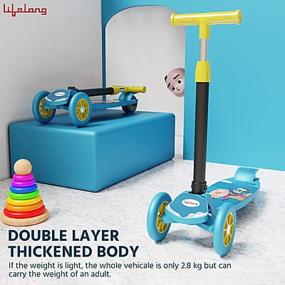 Lifelong LLKS01 Foldable Kick Skating Cycle Skate Scooter for Kids(Max User Weight: 50Kg) Kids Scooter