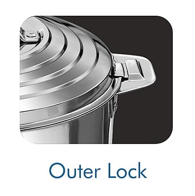 MILTON Galaxia 5000 Double Walled Stainless Steel Casserole, 4.56 litres, Silver