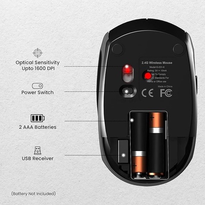 Portronics Toad 30 Wireless Mouse with 2.4 GHz Connectivity, USB Receiver, 6 Buttons, Adjustable DPI, Silicon Grip & Ergonomic Design for PC, Laptop, Mac Portronics Toad 30 Wireless Mouse with 2.4 GHz Connectivity, USB Receiver, 6 Buttons, Adjustable DPI, Silicon Grip & Ergonomic Design for PC, Laptop, Mac