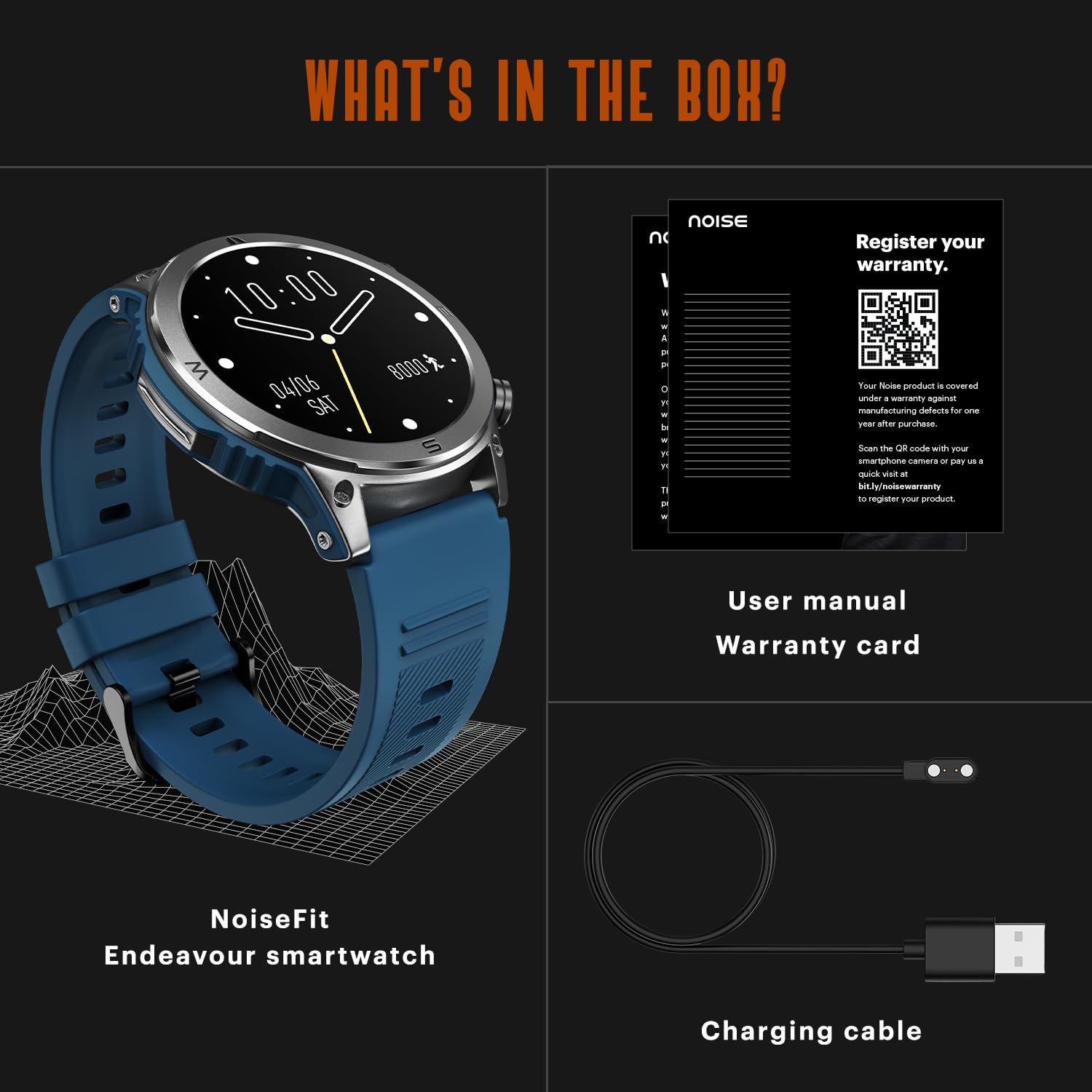 Noise Endeavour Rugged Design 1.46" AMOLED Display Smart Watch