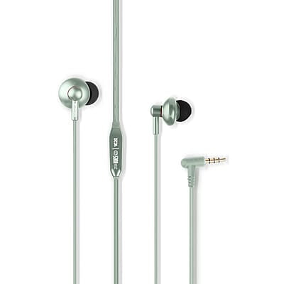Zebronics Zeb-Buds 10 In Ear Wired Earphones with Mic, Metallic Design, L Shaped Connector, 13.5mm NdFeb Drivers