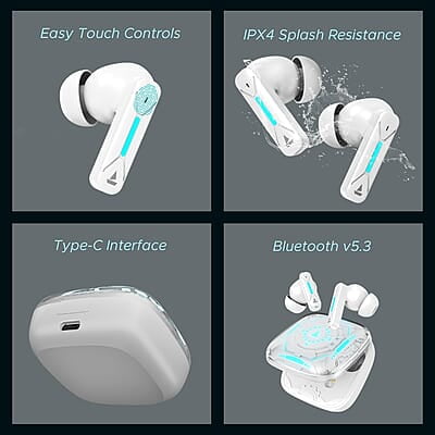 boAt Newly Launched Immortal Airspeed Pro Truly Wireless in- Ear Earbuds w/ 32dB ANC, Beast™ Mode with 40ms Latency, 40hrs Playback, 4 Mics with ENx™, Premium ID w/LEDs & ASAP™ Charge boAt Newly Launched Immortal Airspeed Pro Truly Wireless in- Ear Earbuds w/ 32dB ANC, Beast™ Mode with 40ms Latency, 40hrs Playback, 4 Mics with ENx™, Premium ID w/LEDs & ASAP™ Charge