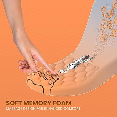 Portronics Comfipad Wrist Rest Mouse Pad with Soft Foam Cushion, Ergonomic Design, Wrist Support, Pain Relief, Non-Slip Base, Mousepad for Gaming, Laptop, PC, Computer Portronics Comfipad Wrist Rest Mouse Pad with Soft Foam Cushion, Ergonomic Design, Wrist Support, Pain Relief, Non-Slip Base, Mousepad for Gaming, Laptop, PC, Computer