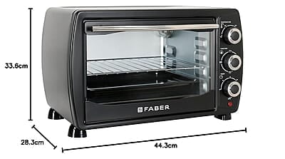 Faber 20 liter 1400 Watts OTG Bake, Toast, Grill|4 Stage Functions, Upper & Lower Heating