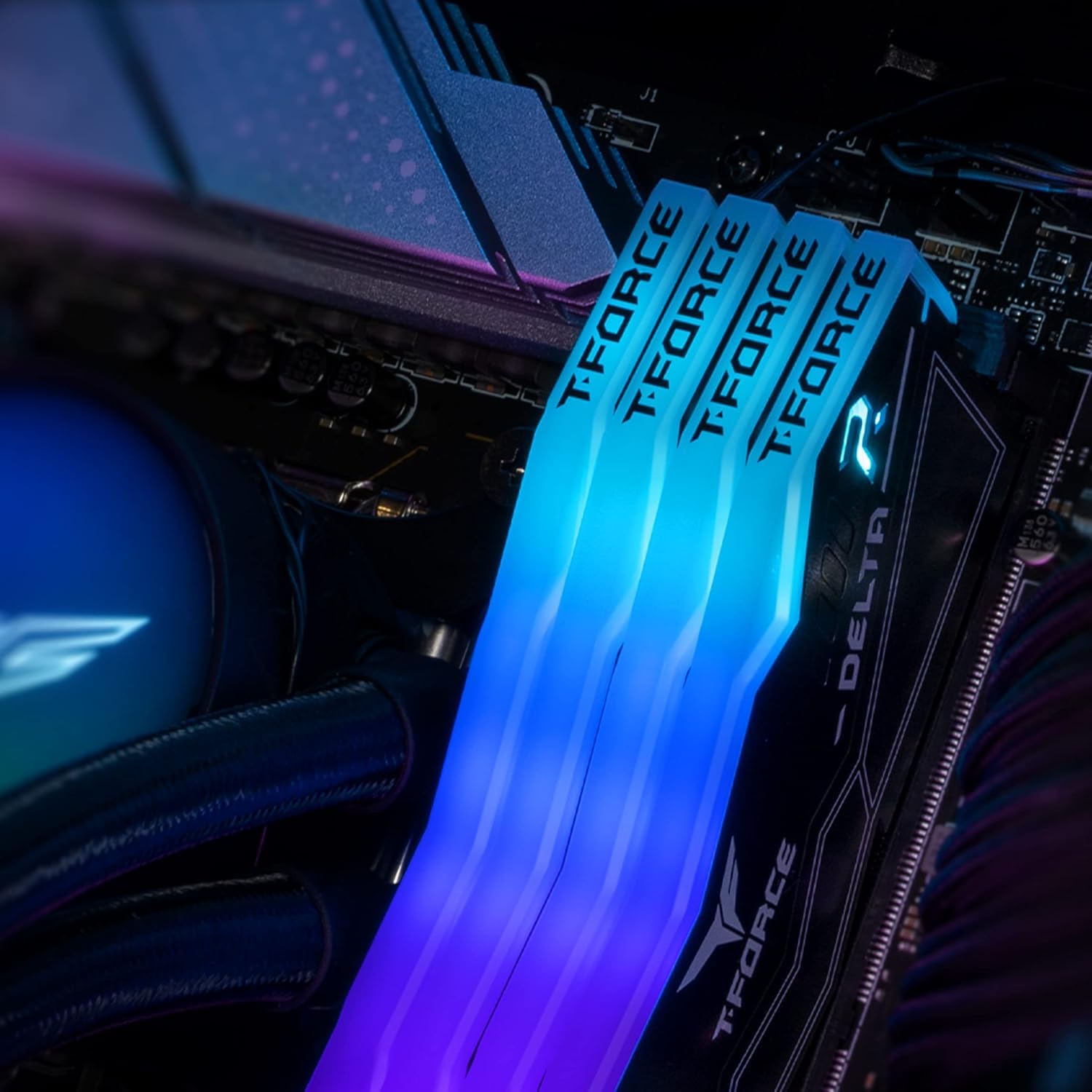 TeamGroup T-Force Delta RGB DDR5 RAM Kit, Desktop Gaming Memory, Metal Heatsink, ARGB Sync, ECC, XMP 3.0/EXPO, For Intel/AMD CPU, High Performance Low Latency TeamGroup T-Force Delta RGB DDR5 RAM Kit, Desktop Gaming Memory, Metal Heatsink, ARGB Sync, ECC, XMP 3.0/EXPO, For Intel/AMD CPU, High Performance Low Latency