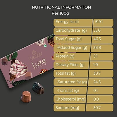 SMOOR Luxe Treat Gift Pack Premium Chocolate Truffles Gift Box 12 (120gm)