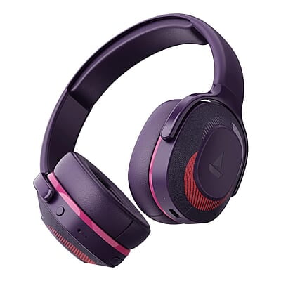 boAt Rockerz 425 Bluetooth Wireless On Ear Headphones Signature Sound, ENx Tech, ASAP Charge, 25H Playtime, Bluetooth V5.2, Dual Pairing with Mic