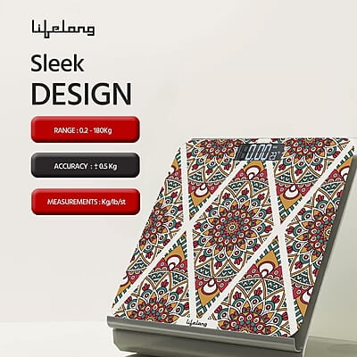 Lifelong Bloom LLWS54 Body Weighing Scale (Indian Cultural Series - Rajasthan Rural)