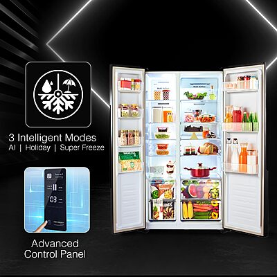 Godrej 564 L Multi Air Flow System, With Advanced Controls Frost Free Side-By-Side Refrigerator