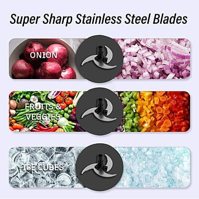 Wonderchef Smart Turbo Chopper 3-In-1 Chop  Mince  Whip