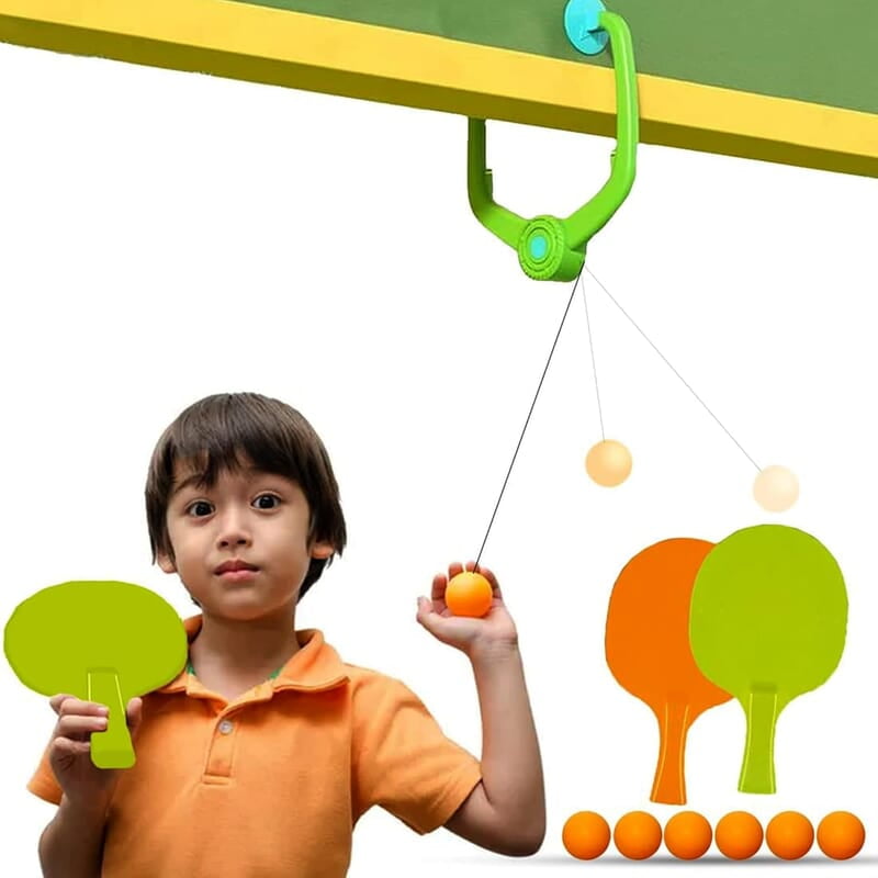 Hanging Table Tennis Self Training Indoor Gaming 2 Racket & 3 Practice Ball Portable - Double Sparring Hanging Toys Parent Child Interaction Indoor Toys for Kids Hanging Table Tennis Self Training Indoor Gaming 2 Racket & 3 Practice Ball Portable - Double Sparring Hanging Toys Parent Child Interaction Indoor Toys for Kids