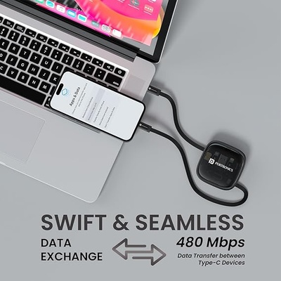 Portronics Snapcase 2 60W Multifunctional Fast Charging Data Cable Kit with Type C to Type C Retractable Cable, Conversion Set USB A & Type C to Male Micro/Type C/Lightning,Sim Storage,Sim Eject Pin Portronics Snapcase 2 60W Multifunctional Fast Charging Data Cable Kit with Type C to Type C Retractable Cable, Conversion Set USB A & Type C to Male Micro/Type C/Lightning,Sim Storage,Sim Eject Pin